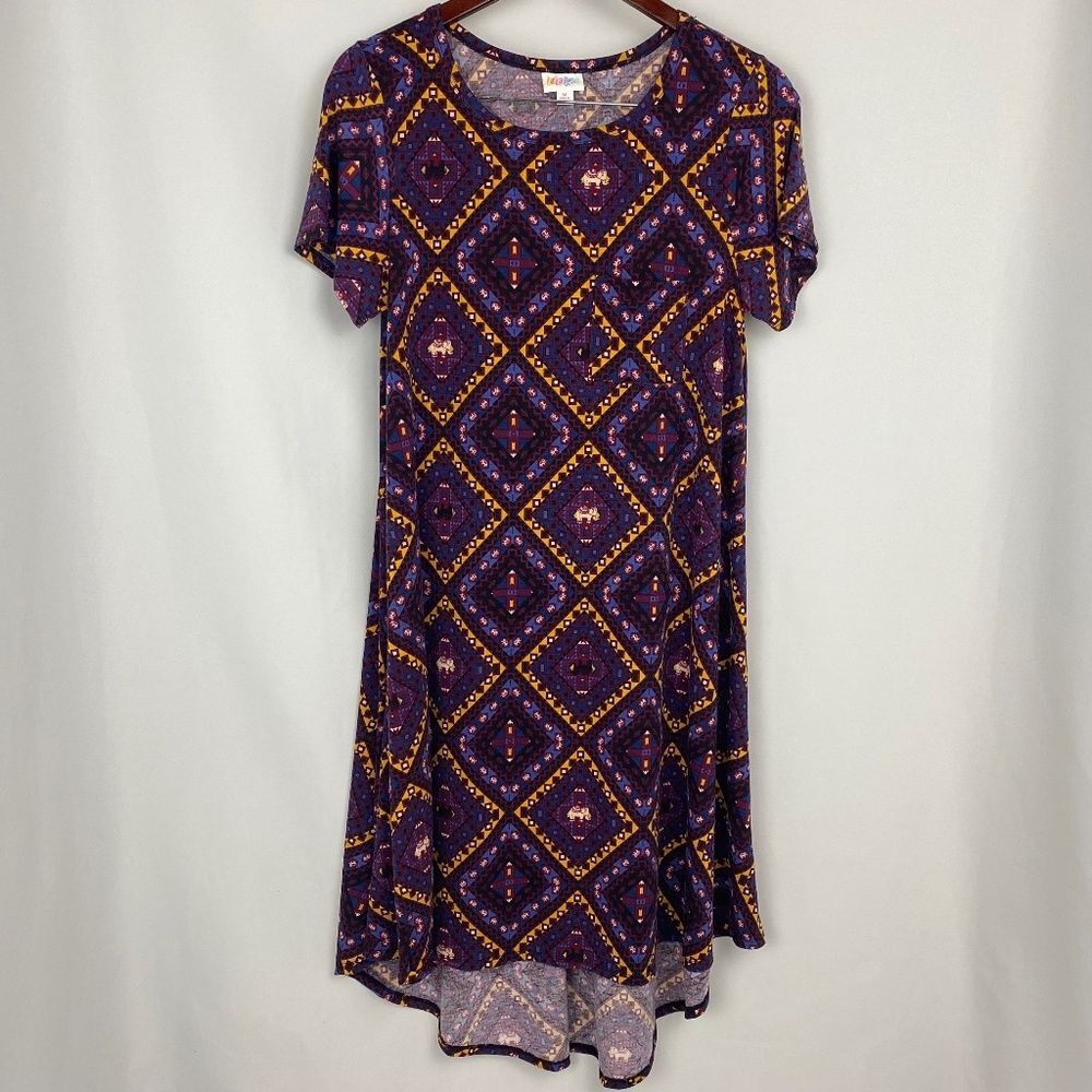 LuLaRoe Carly Dress, Elephant Print